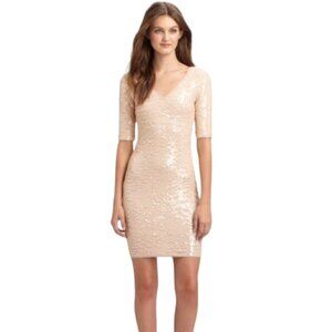 BCBGMaxAzria Maura Rose Sequin Dress